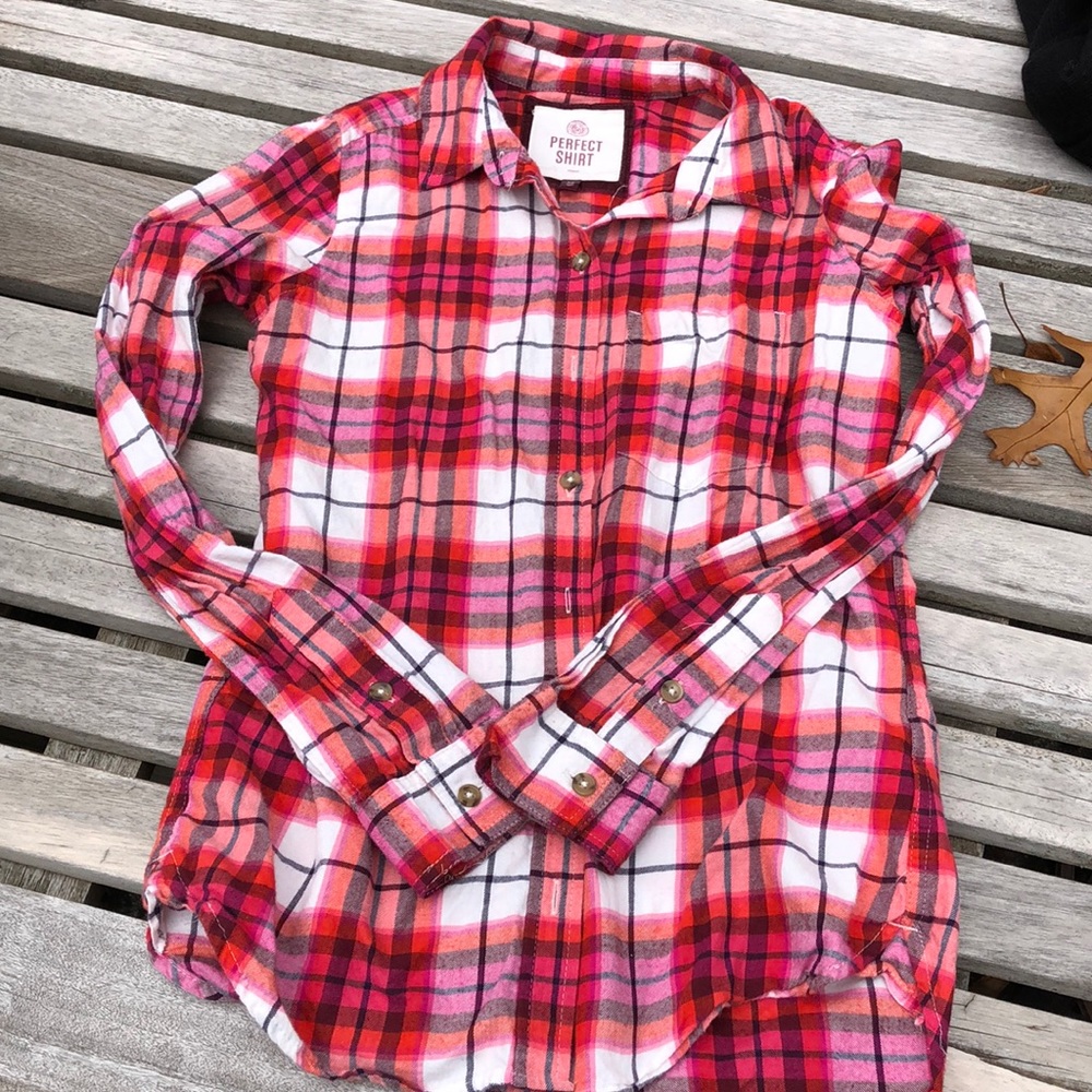 Juniors XS Ling sleeves flannel - SO from Kohl’s